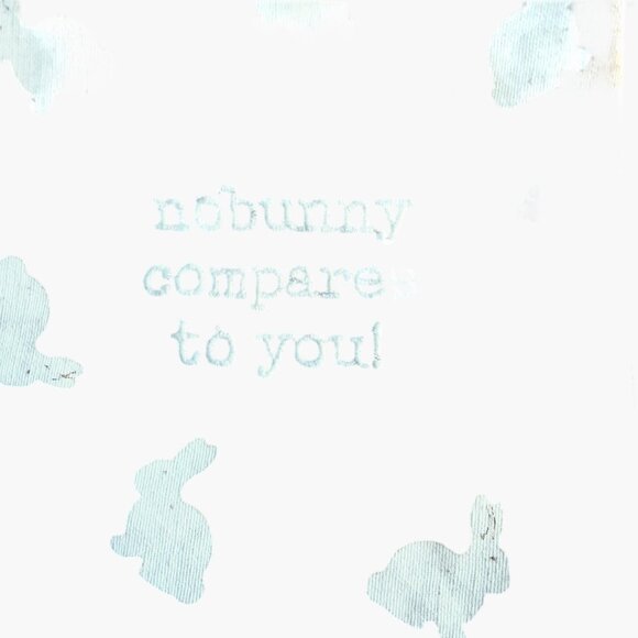 Nobunny Compares to You Dish Cloth Tea Kitchen Hand Towel Easter Springtime - Picture 7 of 7